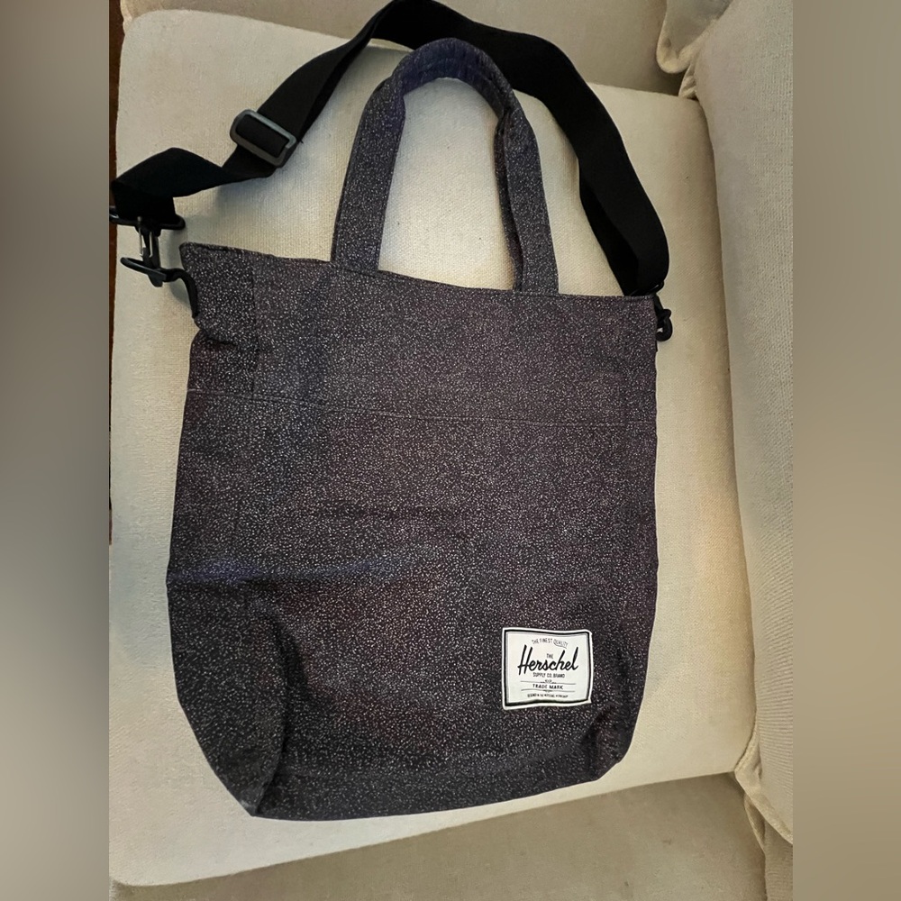 Herschel Supply Company Speckled Black Messenger Bag